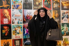 الهام چرخنده در حاشیه روز سوم چهل‌وسومین جشنواره فیلم فجر