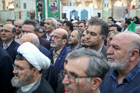 حسن مسلمی نائینی، رئیس جهاد دانشگاهی در مراسم تجدید میثاق دانشگاهیان و جهادگران جهاد دانشگاهی با آرمانهای امام راحل