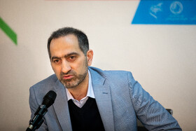 جعفر واحدی، دبیر اجرایی جشنواره در نشست خبری هفدهمین جشنواره تجسمی فجر