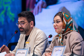 نشست خبری فیلم «مرد آرام» در در روز ششم چهل‌وسومین جشنواره فیلم فجر