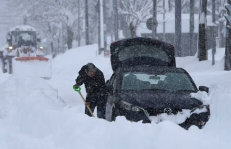 برف و کولاک در ژاپن؛ ترافیک و سفرهای هوایی در «هوکایدو» مختل شد