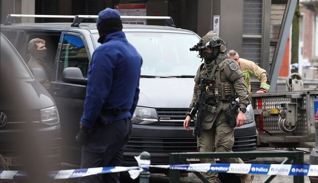 عکس: سیانان تیراندازی در محوطه بیرونیِ متروی «بروکسل»+فیلم