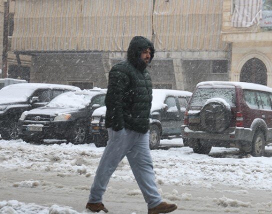 بارش سنگین برف در مناطقی از لبنان