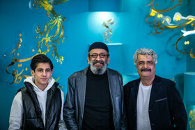 از راست- مهرداد ضیایی، بازیگر، بهزاد دورانی، بازیگر و یاسین طلوعی، بازیگر در فتوکال فیلم «فریاد» - روز نهم چهلوسومین جشنواره فیلم فجر