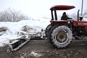 زمستان برفی گردنه کوهستانی حیران