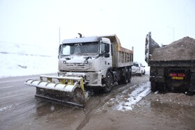 زمستان برفی گردنه کوهستانی حیران