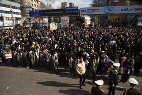 راه پیمایی ٢٢ بهمن در ساری