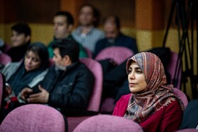 نادره رضایی، معاون امور هنری وزیر ارشاد در آیین گشایش چهلمین جشنواره موسیقی فجر