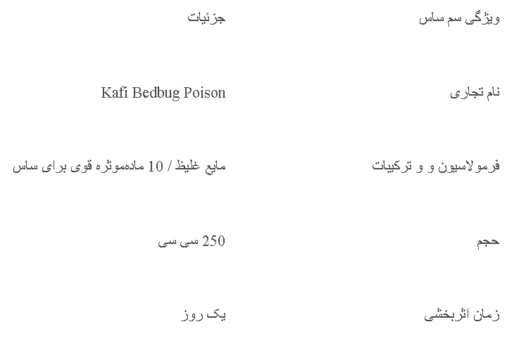 سم قوی برای از بین بردن ساس