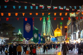 آذین بندی و چراغانی شهر قم در آستانه نیمه شعبان