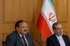 نشست خبری مشترک سیدعباس عراقچی، وزیر خارجه ایران و علی یوسف احمد الشریف، وزیر خارجه سودان
