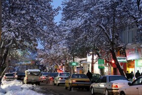 بارش برف در شهرستان اهر