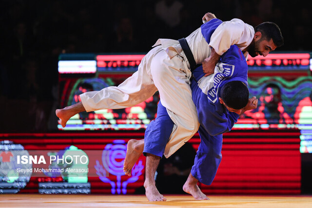 عکس آرشیوی است. حذف زودهنگام دومین جودوکار ایران از قهرمانی آسیا