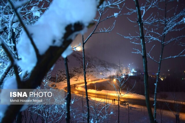 شهرستان مرزی آستارا سفید پوش شد