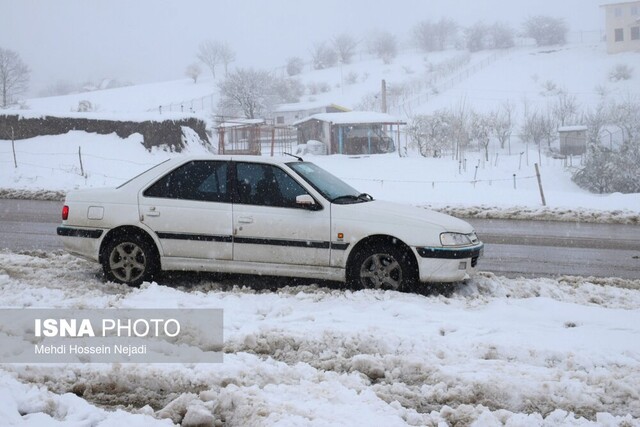 شهرستان مرزی آستارا سفید پوش شد