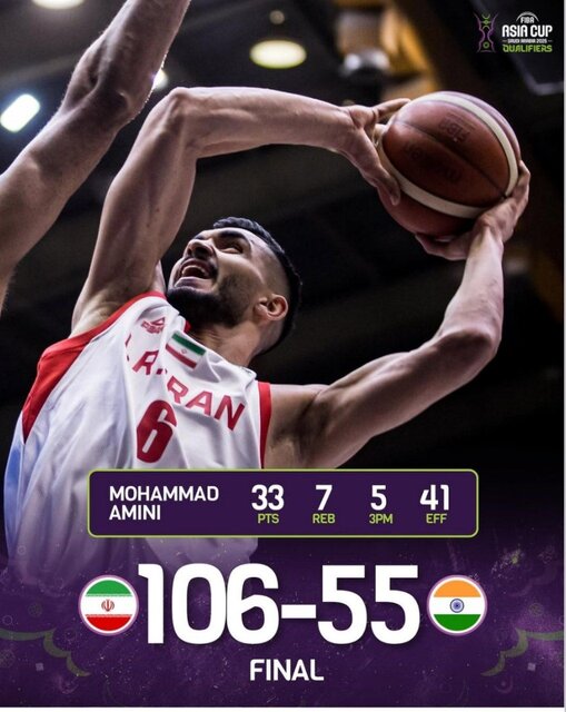 ۵ بسکتبالیست برتر از نگاه فیبا/ امینی در صدر