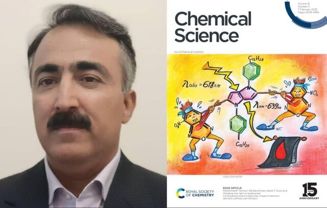 اختصاص طرح جلد مجله Chemical Science به مقاله یکی از اساتید دانشگاه خوارزمی