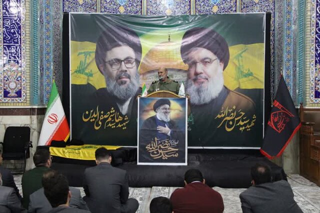 شهید نصرالله نماد مقاومت و کرامت است / خونبهای شهدای مقاومت حذف اسراییل از نقشه جهان است