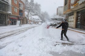 بارش سنگین برف در شهرستان سوادکوه مازندران