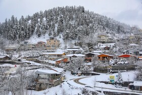 بارش سنگین برف در شهرستان سوادکوه مازندران