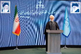 سخنرانی غلامحسین محسنی اژه ای رئیس قوه قضاییه در جمع کارکنان دستگاه قضایی استان آذربایجان غربی 