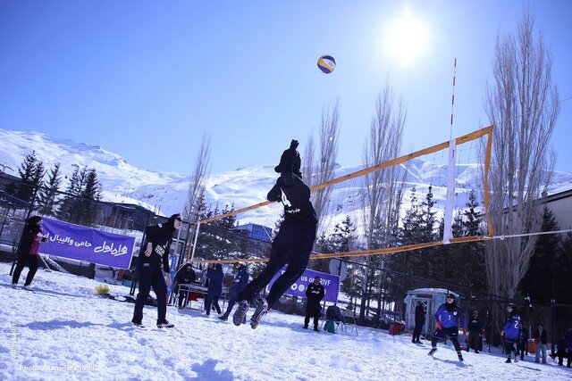 والیبال برفی دختران ایران + عکس والیبال برفی دختران ایران + عکس