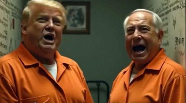 تصاویر هوش مصنوعی نتانیاهو و ترامپ در لباس زندانیان «غزه مال ماست»؛ پاسخ هوشمصنوعی فلسطینیها به «ریویرای ترامپ»