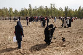 مراسم روز درختکاری «پویش جان ایران» در اهواز