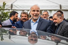 محمدباقر قالیباف، رئیس مجلس شورای اسلامی، در حاشیه افتتاح طرح کمربند سبز شهر تهران