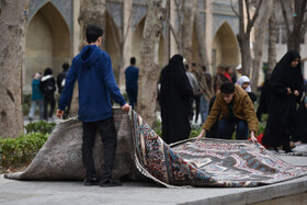 مراسم جزخوانی قرآن کریم در گذر فرهنگی چهارباغ اصفهان