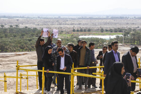 بازدیدسیدرضا صالحیامیری،وزیر میراث فرهنگی ازتپه کُنارصندل جیرفت