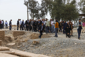 بازدیدسیدرضا صالحیامیری،وزیر میراث فرهنگی از شهر قدیم جیرفت(دقیانوس)