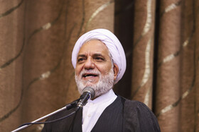 سخنرانی حجت الاسلام ابراهیم حمیدی رئیس کل دادگستری استان کرمان درجشن گلریزان بهمنظور آزادی زندانیان جرائم غیرعمد شهرستان کرمان