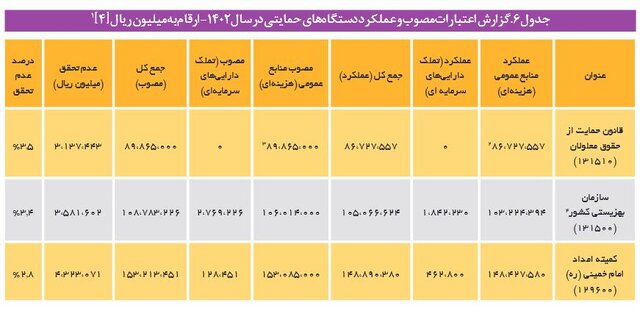 رشد ۸۱ درصدی اعتبارات قانون حمایت از حقوق معلولان در لایحه بودجه ۱۴۰۴/ فاصله زیاد با اعتبارات مورد نیاز