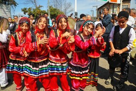 کارناوال نوروزی در خیابان های شهر شیرگاه سوادکوه شمالی