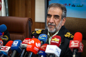 نشست خبری سردار عباسعلی محمدیان فرماندهی انتظامی تهران بزرگ
