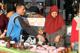 بازار شب عید در کرمانشاه