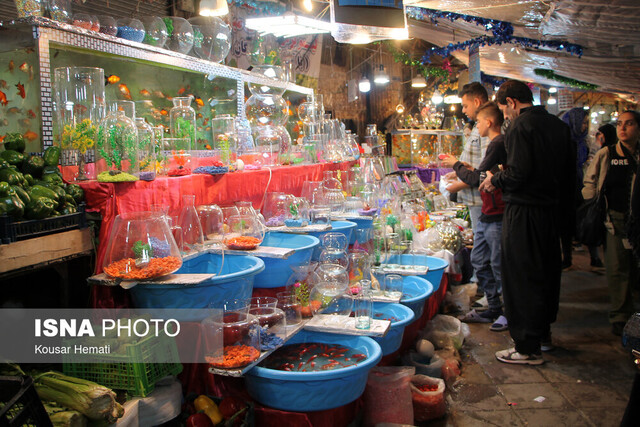 بازار شب عید در کرمانشاه