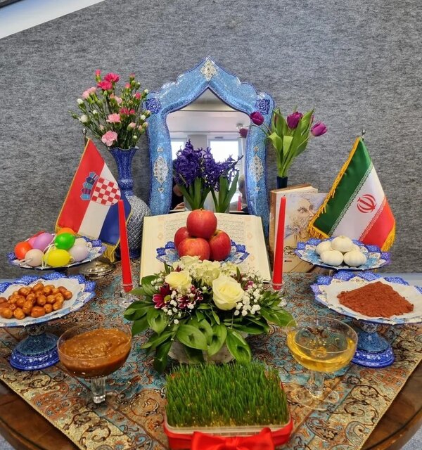 برپایی سفره هفتسین ایرانی و معرفی آداب و رسوم جشن نوروز در پارلمان کرواسی