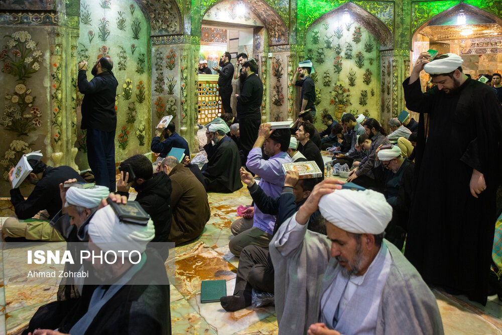 لیالی قدر؛ شب نوزدهم ماه مبارک رمضان در حرم حضرت فاطمه معصومه(س)