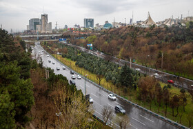 تهران بارانی در روزهای اول فروردین