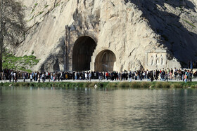 بازدید مسافران نوروزی از طاقبستان