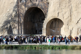 بازدید مسافران نوروزی از طاقبستان