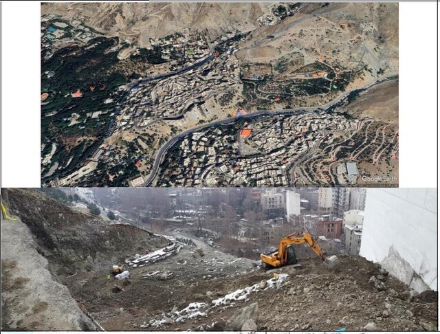 بارندگیهای بهاری و زمینلغزش در گلابدره تهران/نتایج ساختوساز روی زخمهای زمین