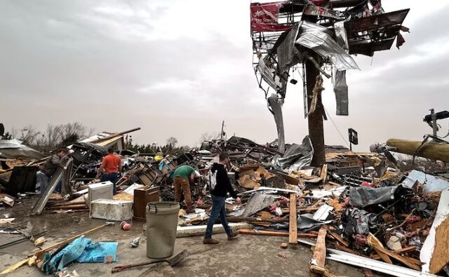 عکس تزئینی است هشدار وقوع گردباد در چند ایالت آمریکا