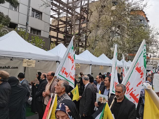 گزارش خبرآنی از راهپیمایی روز قدس در تهران