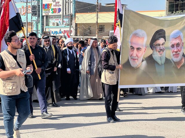 برگزاری راهپیمایی روز جهانی قدس در شهرهای مختلف عراق برگزاری راهپیمایی روز جهانی قدس در شهرهای مختلف عراق