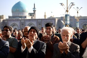 نماز عید سعید فطر در حرم مطهر رضوی