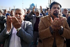 نماز عید سعید فطر در حرم مطهر رضوی