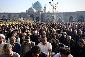 نماز عید سعید فطر در حرم مطهر رضوی